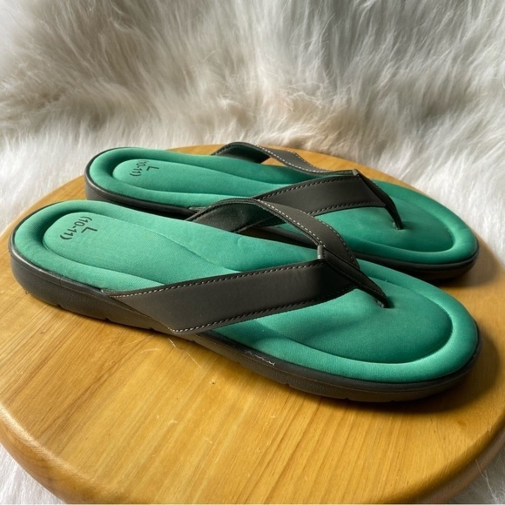 Sandal’s Shoes Women’s Size Large 10-11 Slip On  Green‎